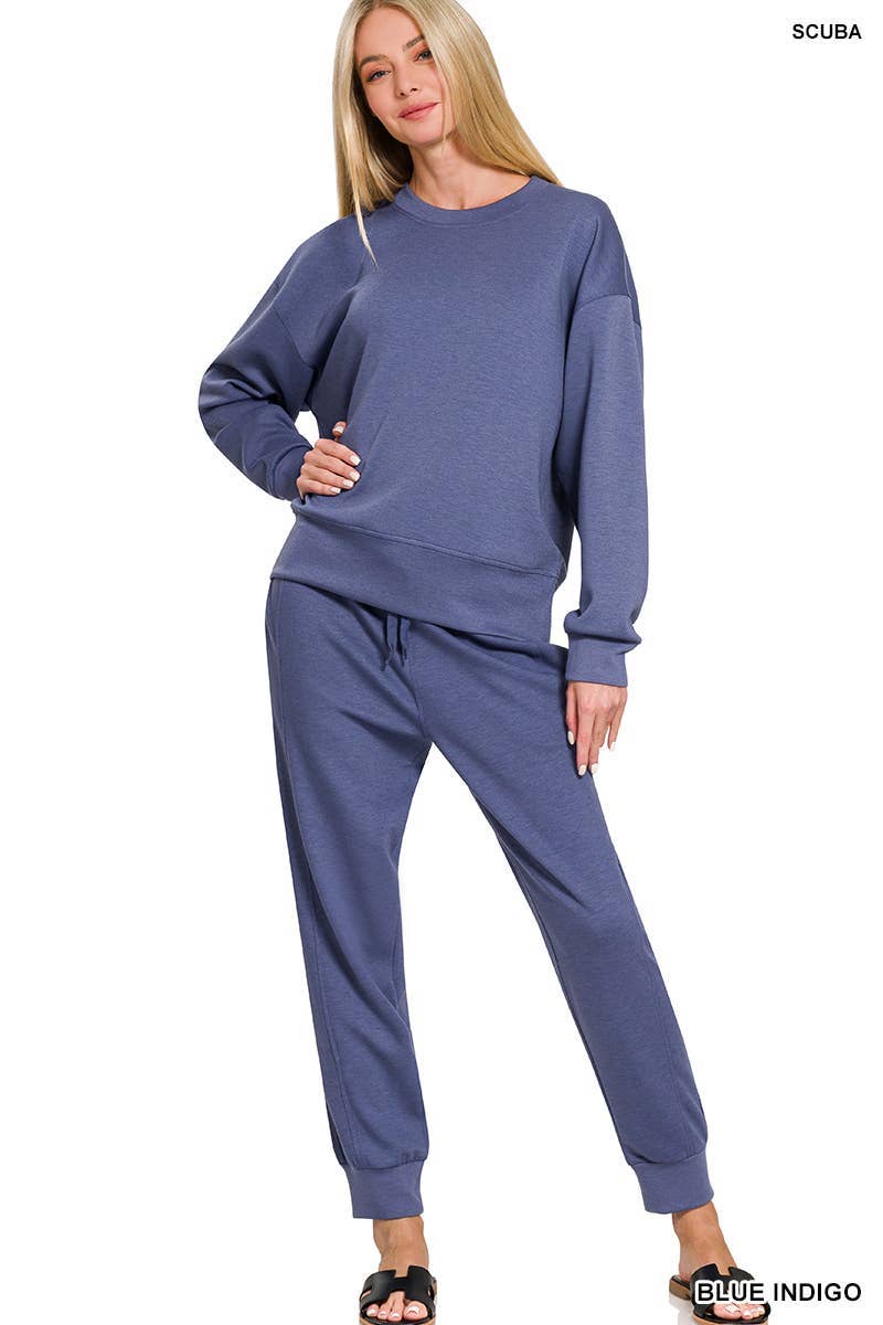 Scuba Crewneck Pullover Joggers 2 Pieces Set