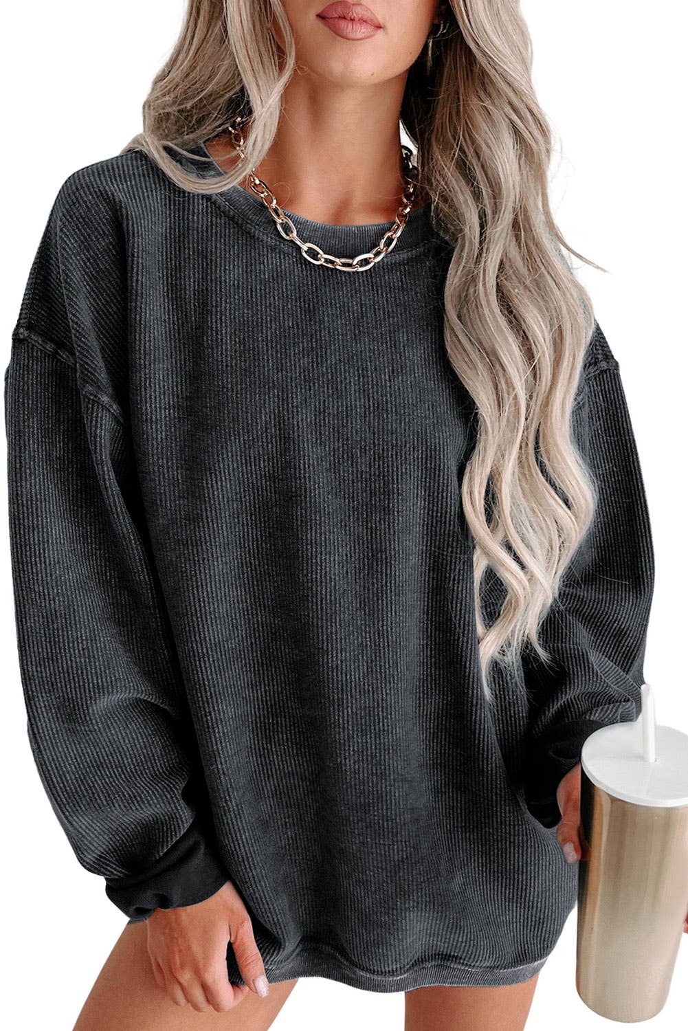 Oversized Mineral Wash Sweatshirt