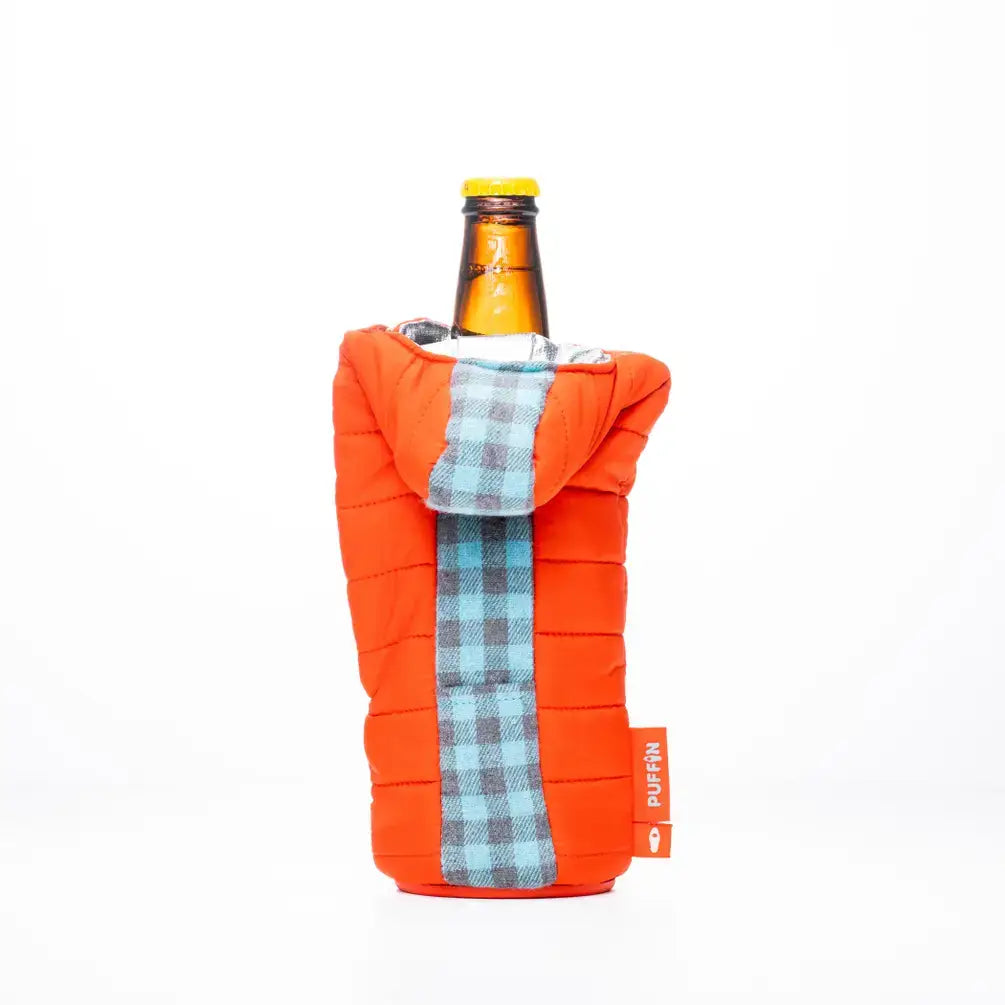 Beer Bottle Sleeve - The OG - Puffin Red & Crater Blue